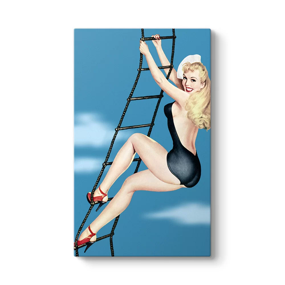 Pin Up Girl Merdiven Tablosu - Model 35